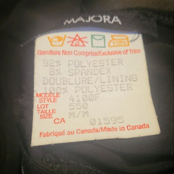 Majora Black Cocktail Dress Made in Canada Medium A54 - Picture 6 of 6